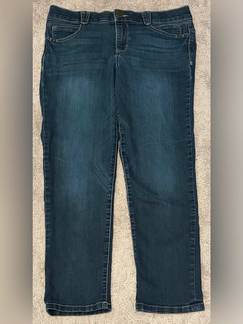 Democracy Ab Solution Women’s Jeans Size 10 Measured 32x28 Dark Wash